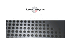 Desktop Screenshot of fusioncoatingsinc.com