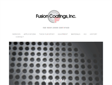 Tablet Screenshot of fusioncoatingsinc.com